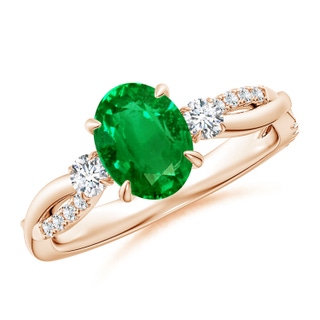 Oval AAAA Emerald