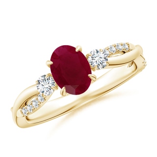 Oval A Ruby