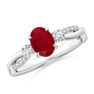 Oval AA Ruby