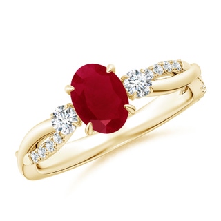 Oval AA Ruby