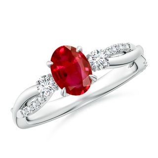 Oval AAA Ruby