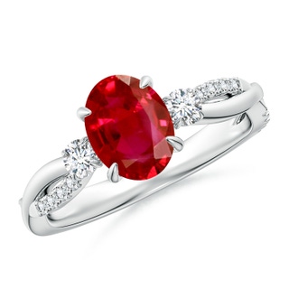 Oval AAA Ruby