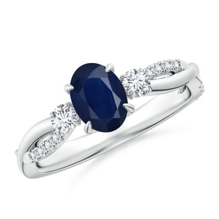 Oval A Blue Sapphire