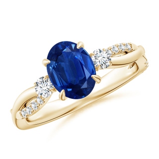 Oval AAA Blue Sapphire
