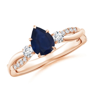 Pear A Blue Sapphire