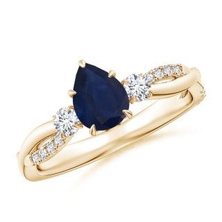 Pear A Blue Sapphire