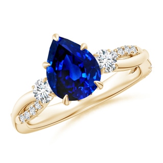 Pear AAAA Blue Sapphire