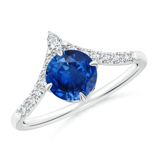 Round AAA Blue Sapphire