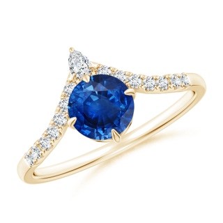 Round AAA Blue Sapphire