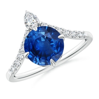 Round AAA Blue Sapphire