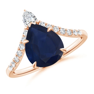 Pear A Blue Sapphire