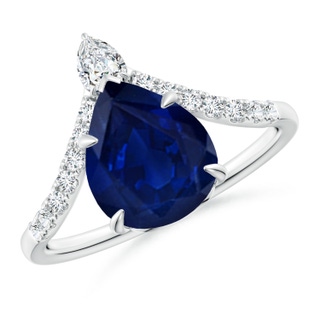 Pear AA Blue Sapphire