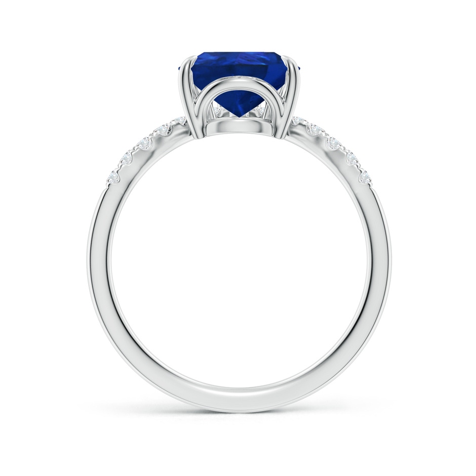 10x8mm AAA Pear Blue Sapphire and Diamond Chevron Engagement Ring in P950 Platinum side 199
