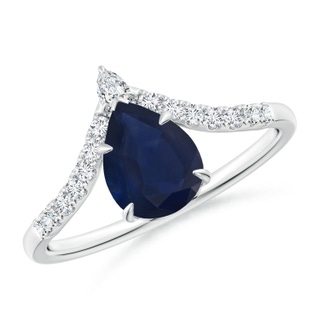 Pear A Blue Sapphire