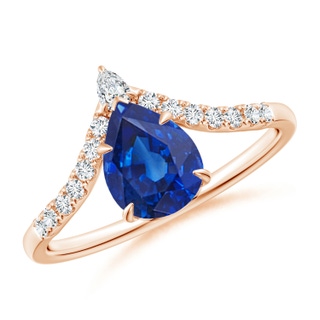 Pear AAA Blue Sapphire