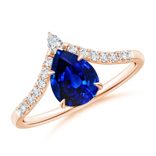 Pear AAAA Blue Sapphire