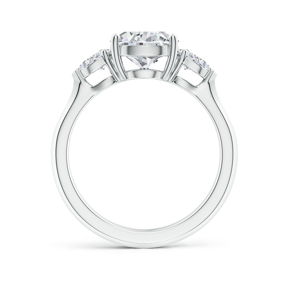 10x8mm HSI2 Pear shape Diamond Three Stone Engagement Ring in P950 Platinum side 199