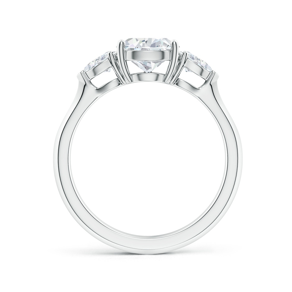 9x7mm GVS2 Pear shape Diamond Three Stone Engagement Ring in P950 Platinum side 199