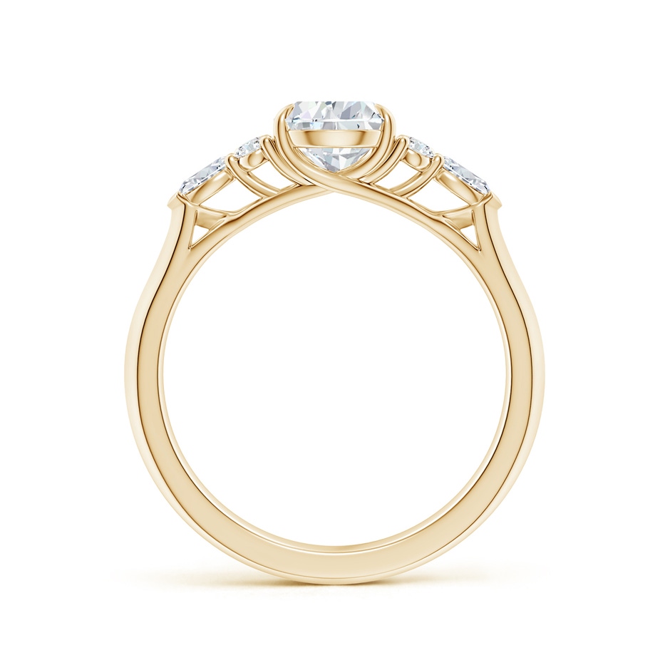 7.7x5.7mm GVS2 Pear Shape Diamond Side Stone Engagement Ring with Diamonds in Yellow Gold side 199