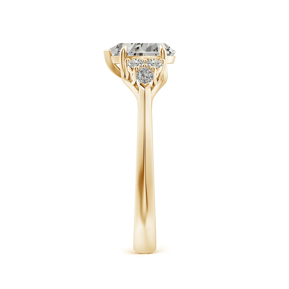 7.7x5.7mm KI3 Pear Shape Diamond Side Stone Engagement Ring with Diamonds in 18K Yellow Gold side 299