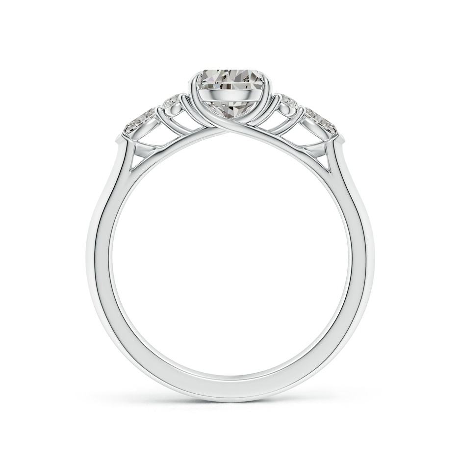 7.7x5.7mm KI3 Pear Shape Diamond Side Stone Engagement Ring with Diamonds in White Gold side 199