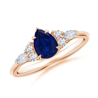 Pear AA Blue Sapphire