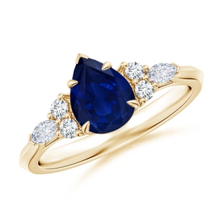 Pear AA Blue Sapphire