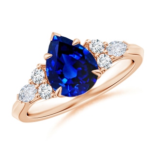 Pear AAAA Blue Sapphire