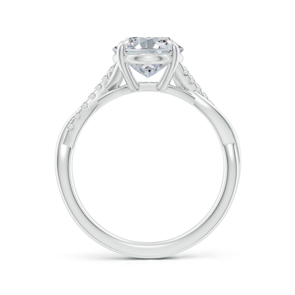 10x8mm HSI2 Oval Diamond Twisted Shank Engagement Ring in P950 Platinum side 199