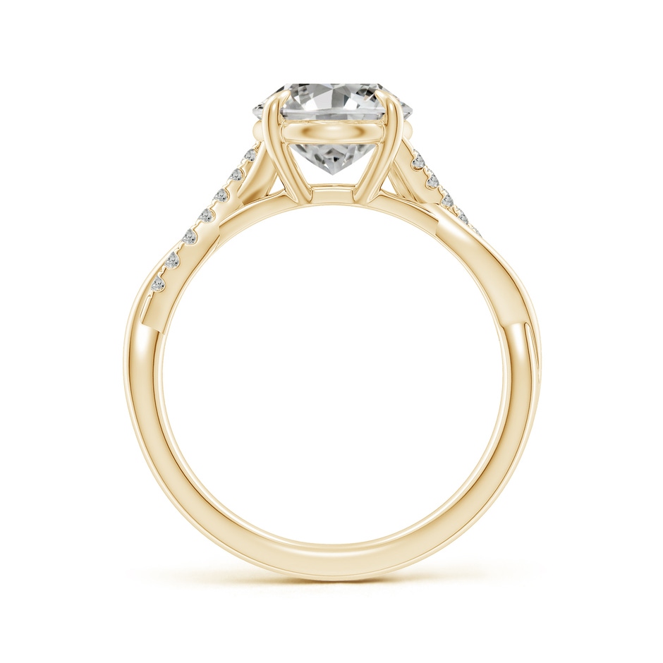 10x8mm KI3 Oval Diamond Twisted Shank Engagement Ring in Yellow Gold side 199