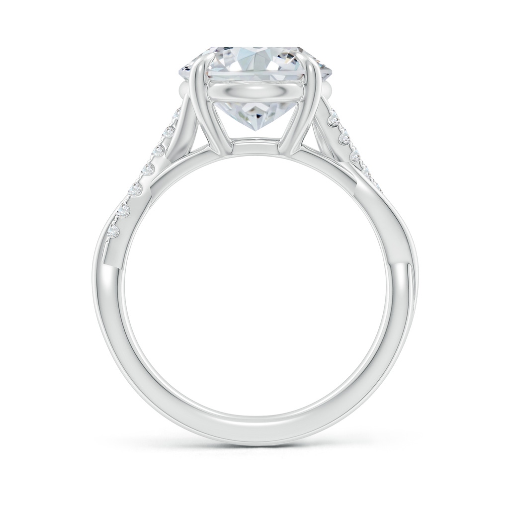 11.5x9mm GVS2 Oval Diamond Twisted Shank Engagement Ring in P950 Platinum - side 199