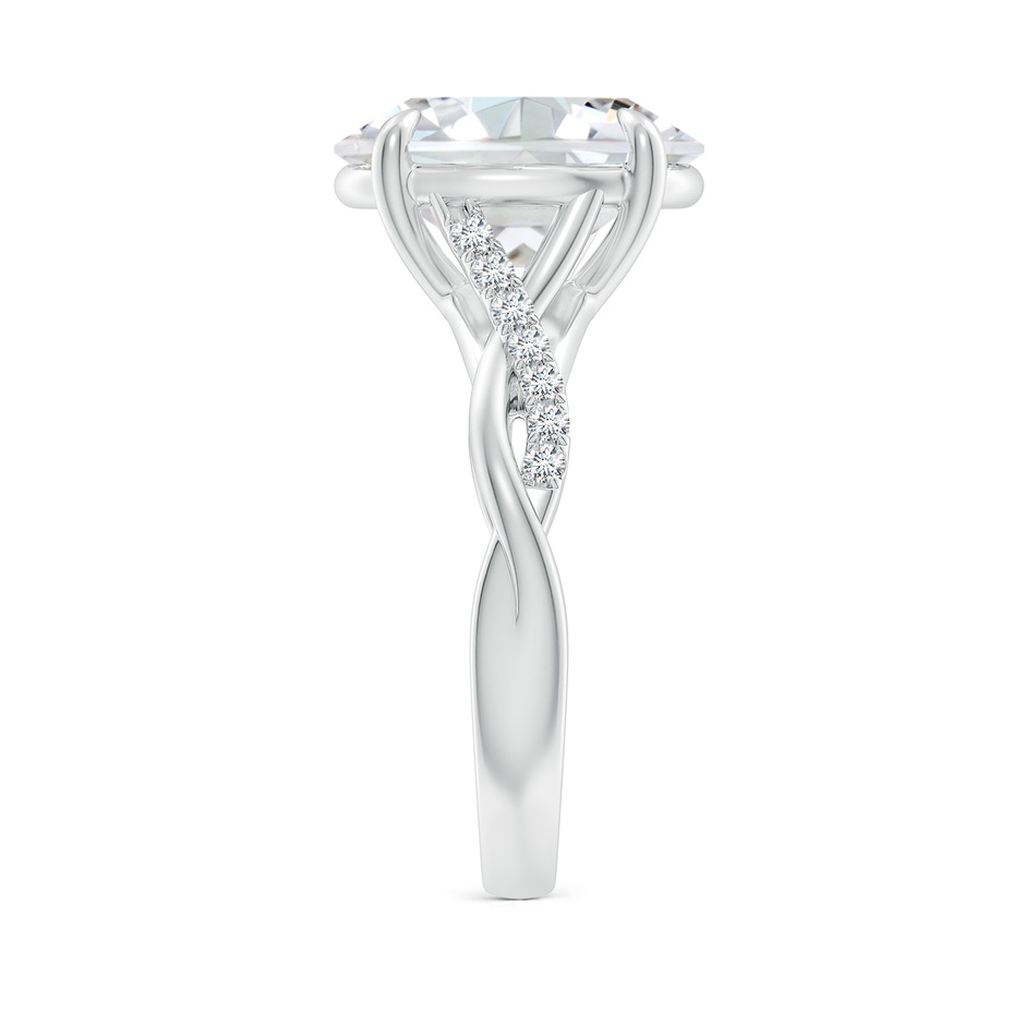 11.5x9mm GVS2 Oval Diamond Twisted Shank Engagement Ring in P950 Platinum side 299