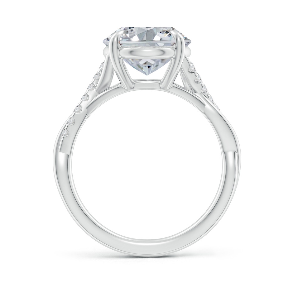 11.5x9mm HSI2 Oval Diamond Twisted Shank Engagement Ring in P950 Platinum side 199