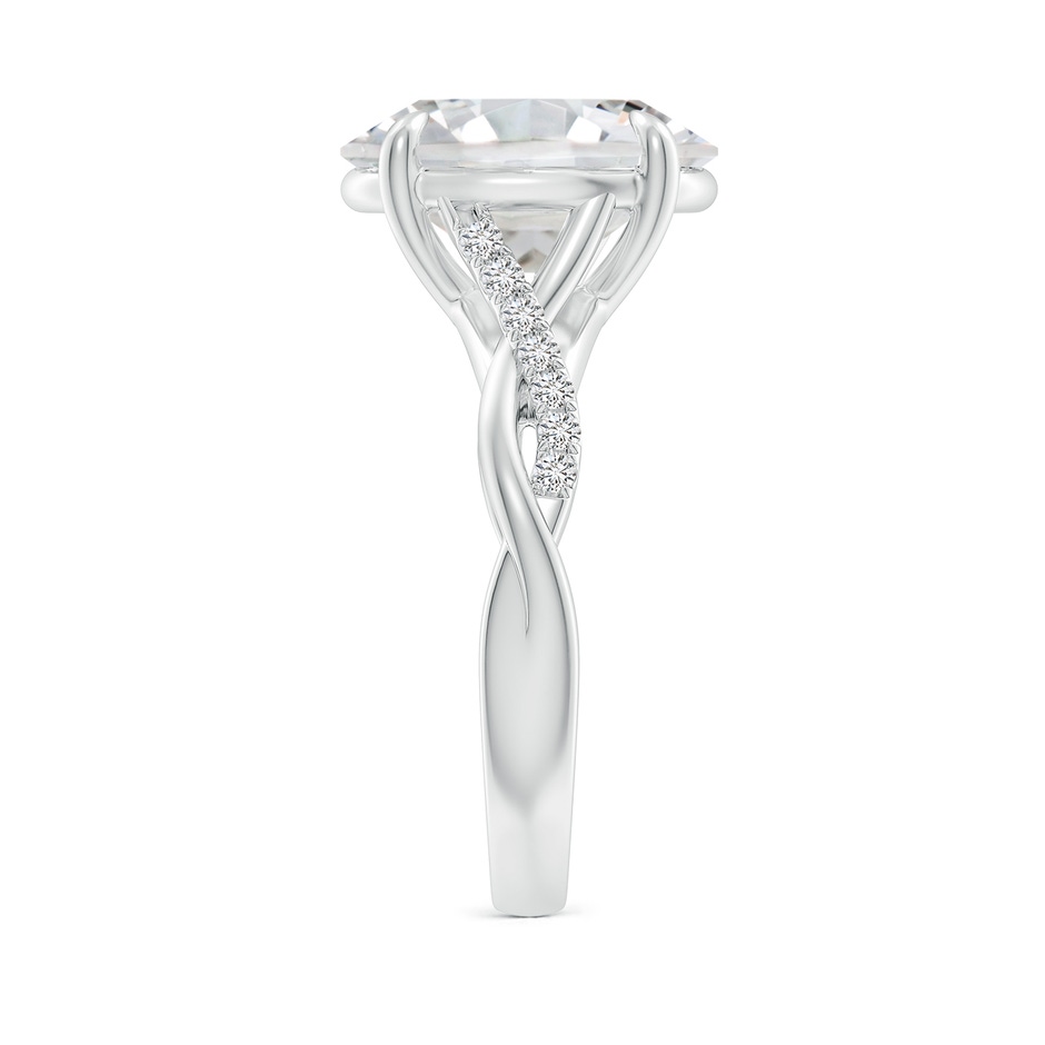 11.5x9mm HSI2 Oval Diamond Twisted Shank Engagement Ring in P950 Platinum side 299