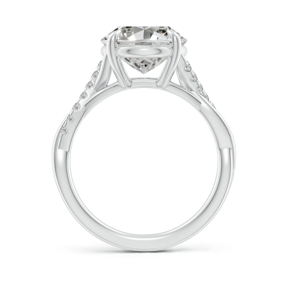 11.5x9mm KI3 Oval Diamond Twisted Shank Engagement Ring in P950 Platinum side 199
