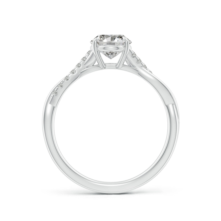 8x6mm KI3 Oval Diamond Twisted Shank Engagement Ring in P950 Platinum side 199