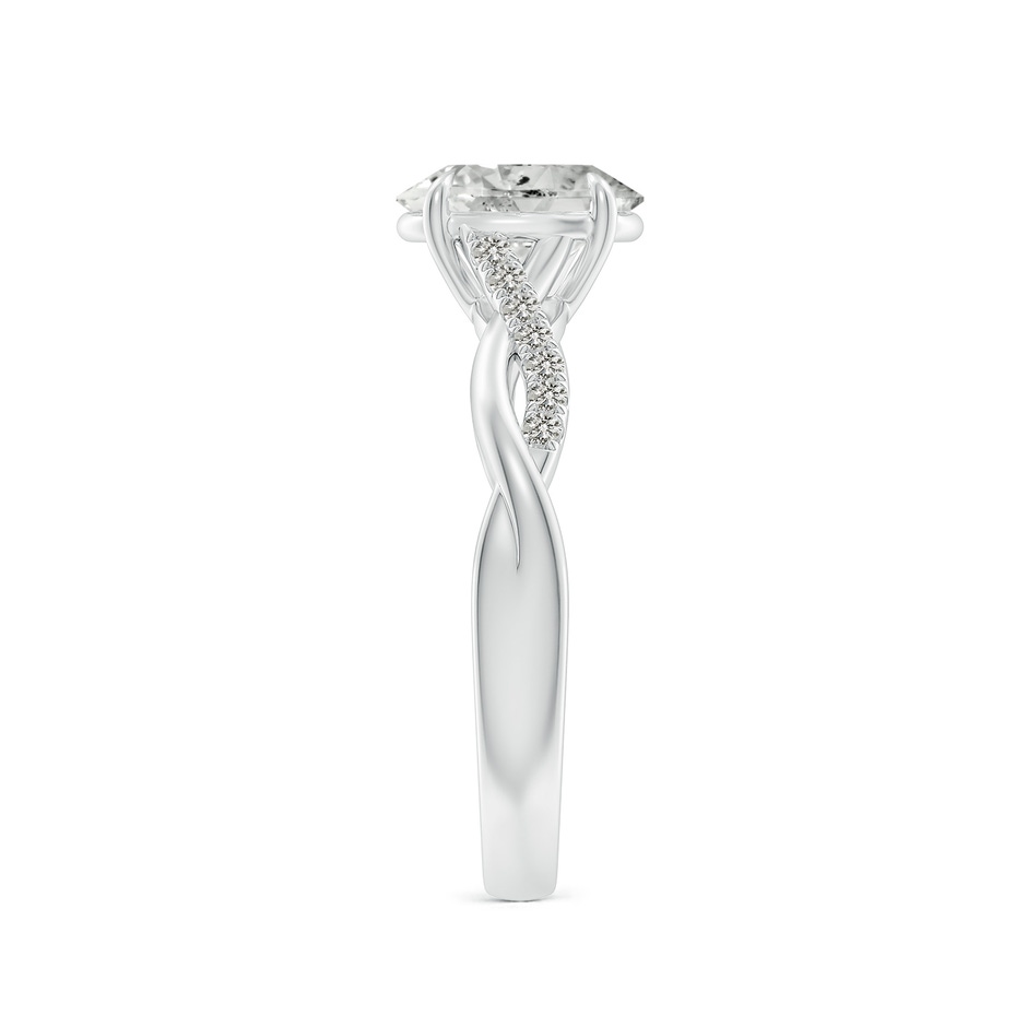 8x6mm KI3 Oval Diamond Twisted Shank Engagement Ring in P950 Platinum side 299