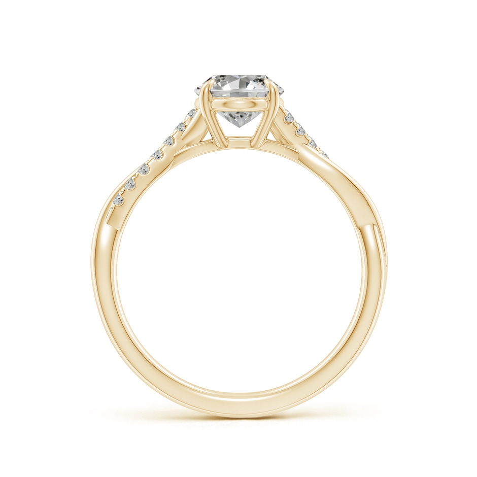 8x6mm KI3 Oval Diamond Twisted Shank Engagement Ring in Yellow Gold side 199