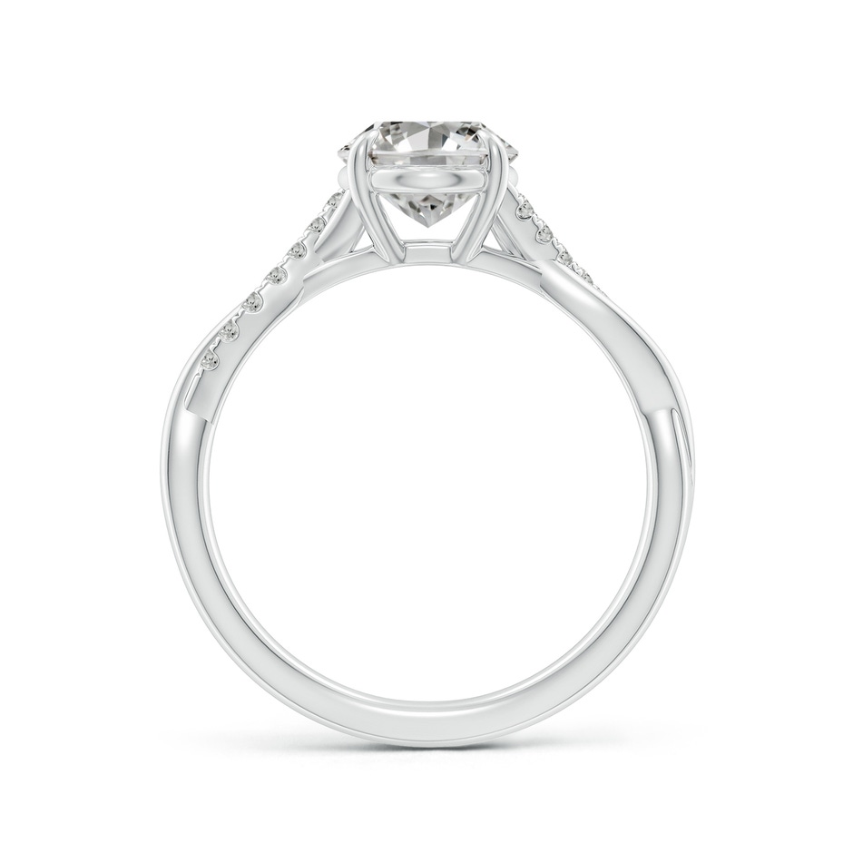 9x7mm KI3 Oval Diamond Twisted Shank Engagement Ring in P950 Platinum side 199
