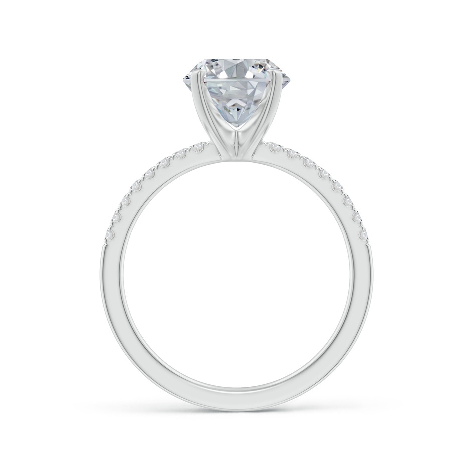 10x8mm HSI2 Peg Head Oval Diamond Classic Engagement Ring in P950 Platinum side 199