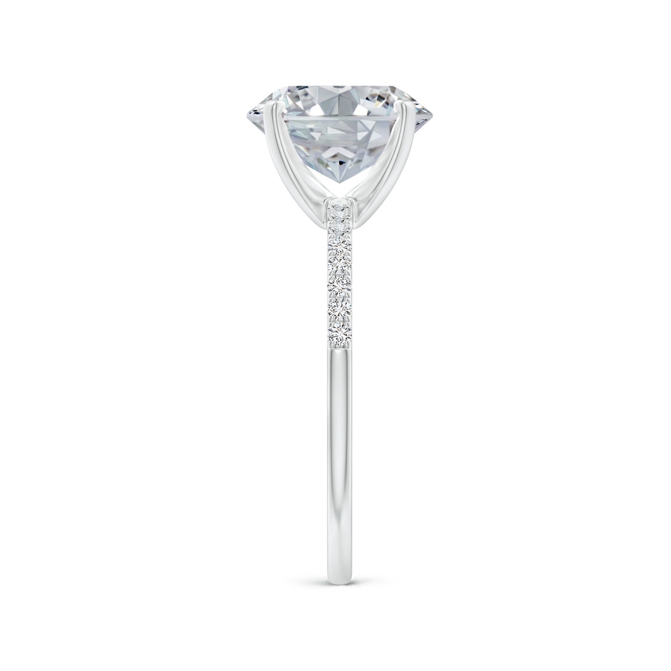 10x8mm HSI2 Peg Head Oval Diamond Classic Engagement Ring in P950 Platinum side 299