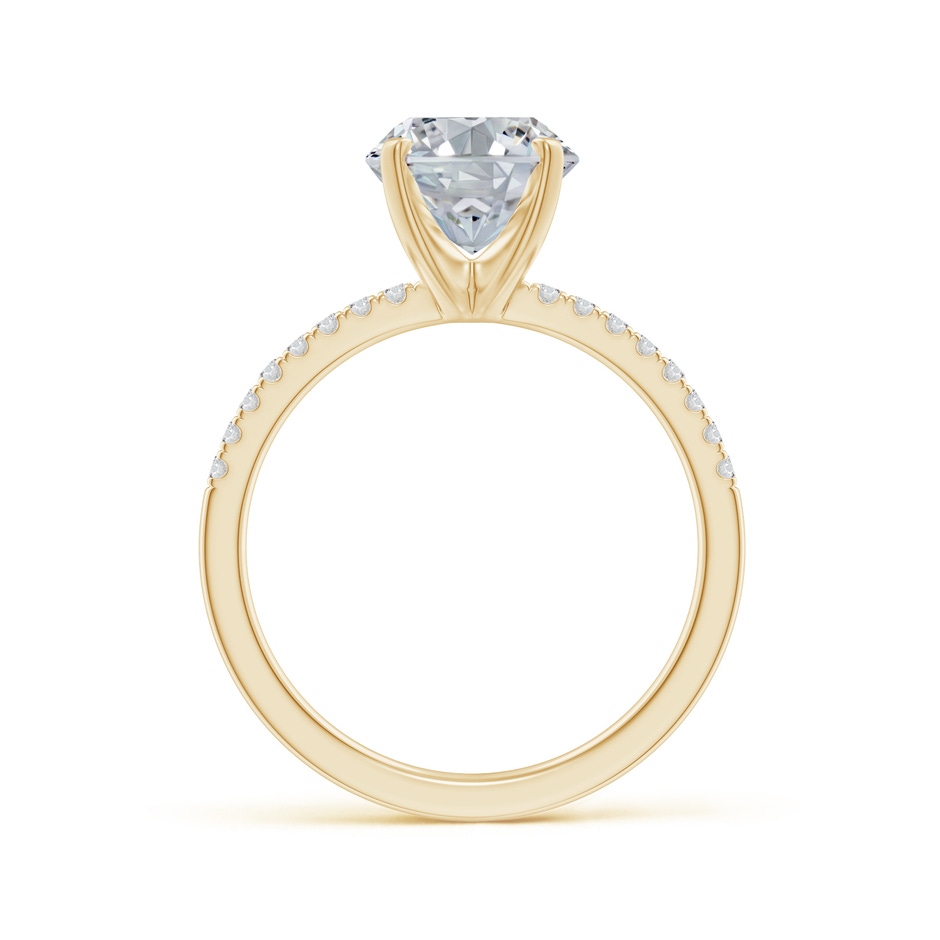 10x8mm HSI2 Peg Head Oval Diamond Classic Engagement Ring in Yellow Gold side 199