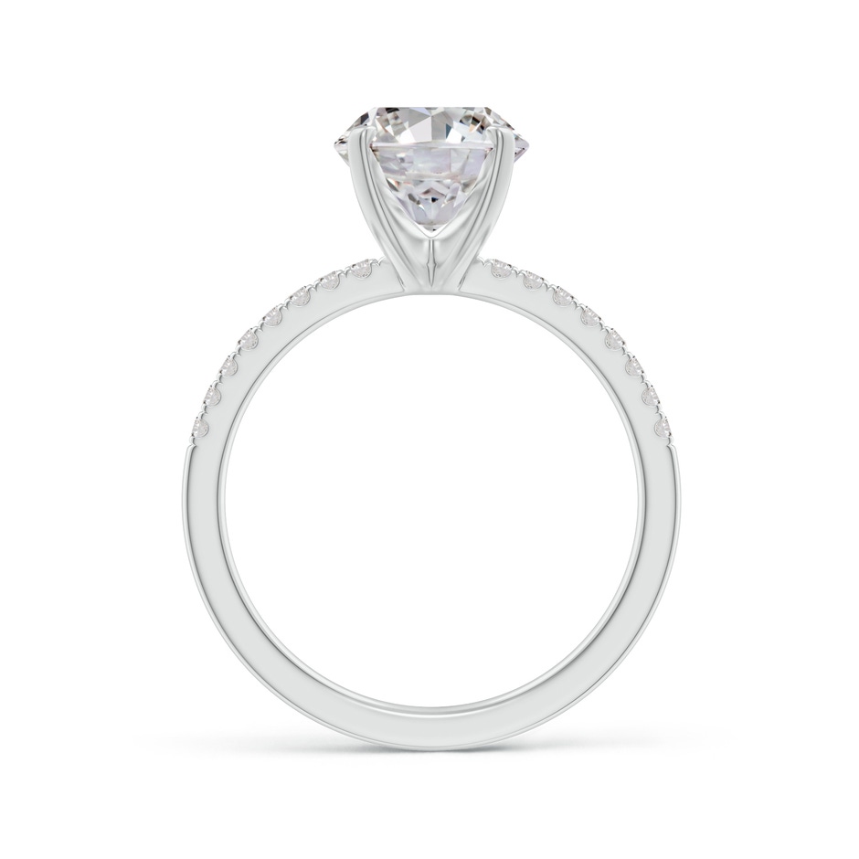 10x8mm IJI1I2 Peg Head Oval Diamond Classic Engagement Ring in White Gold side 199