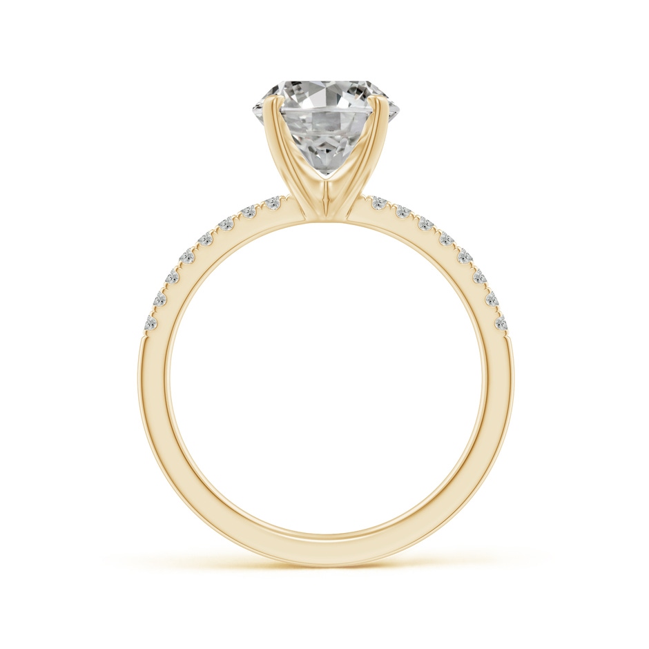 10x8mm KI3 Peg Head Oval Diamond Classic Engagement Ring in Yellow Gold side 199