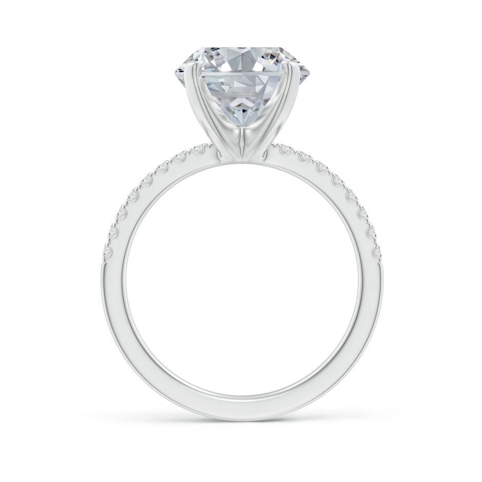 11.5x9mm HSI2 Peg Head Oval Diamond Classic Engagement Ring in White Gold side 199