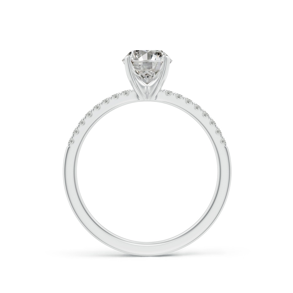 8x6mm KI3 Peg Head Oval Diamond Classic Engagement Ring in White Gold side 199