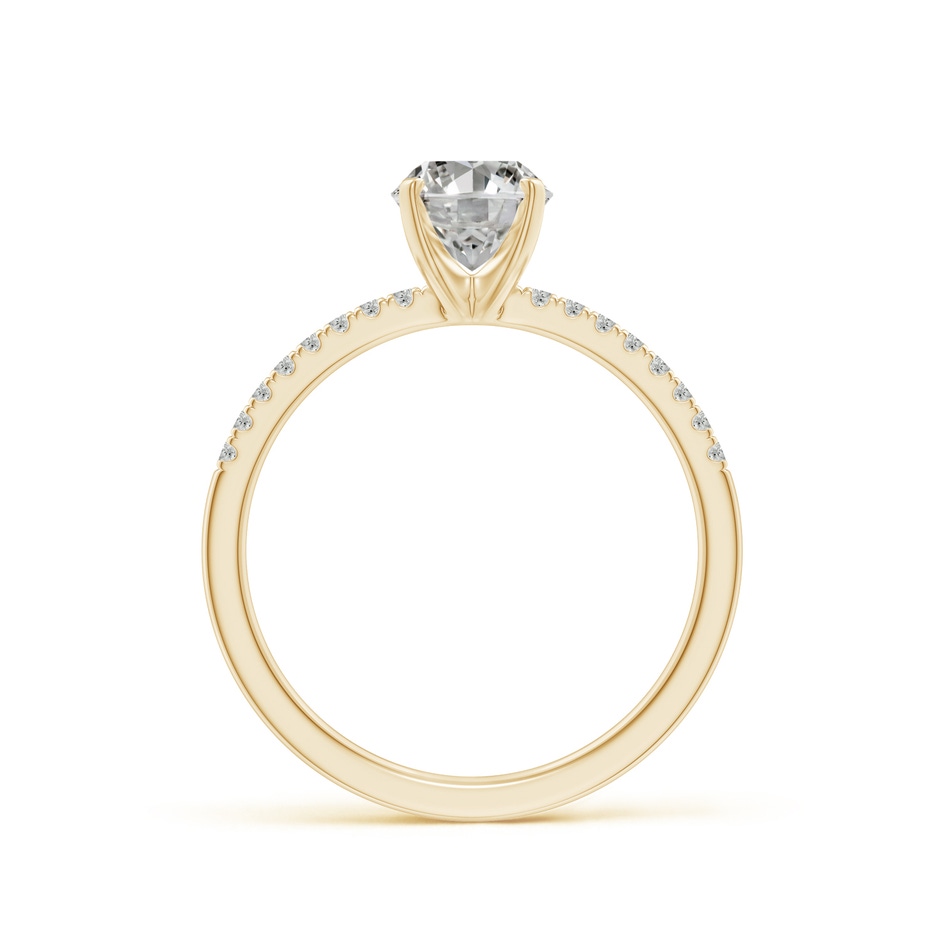 8x6mm KI3 Peg Head Oval Diamond Classic Engagement Ring in Yellow Gold side 199