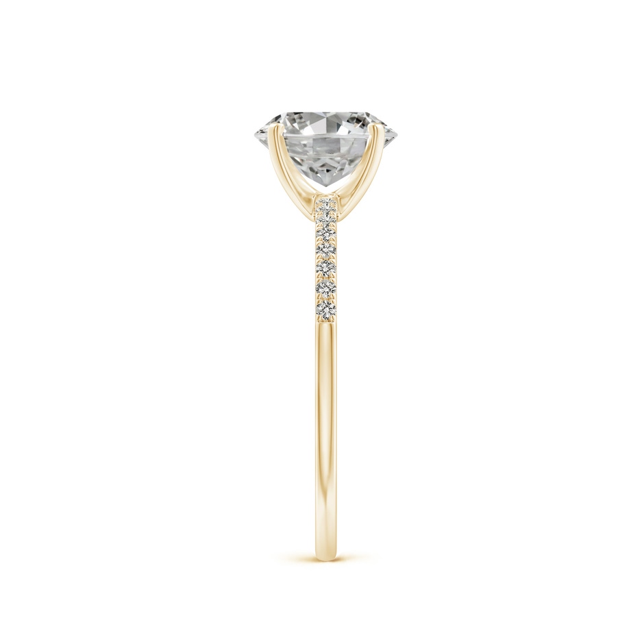 8x6mm KI3 Peg Head Oval Diamond Classic Engagement Ring in Yellow Gold side 299