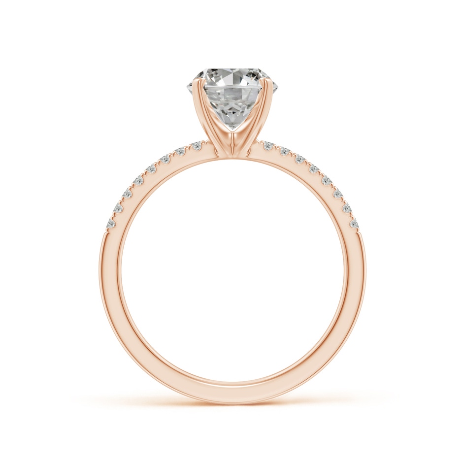 9x7mm KI3 Peg Head Oval Diamond Classic Engagement Ring in 18K Rose Gold side 199