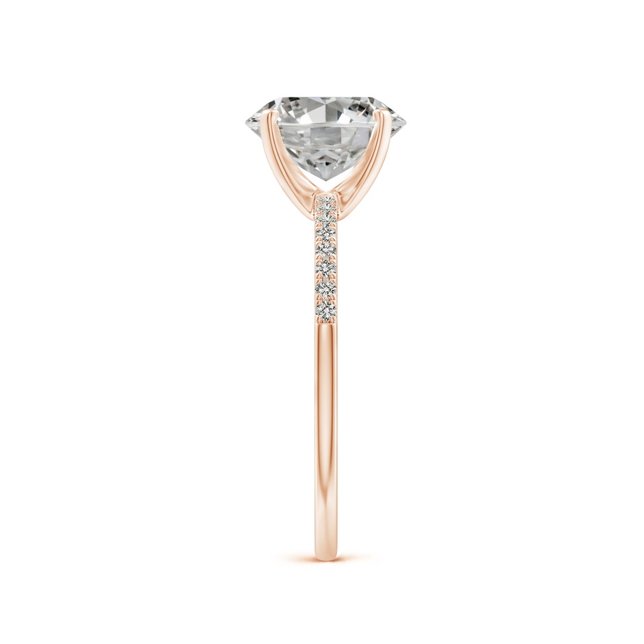 9x7mm KI3 Peg Head Oval Diamond Classic Engagement Ring in 18K Rose Gold side 299